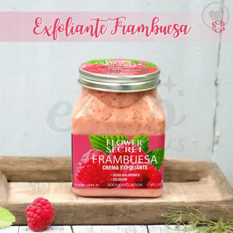 Exfoliante de frambuesa con aroma