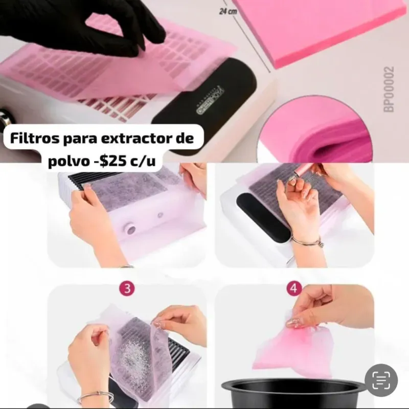 Filtro para extractores 
