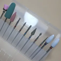 Kit de manicura rusa y fresas de cerámica