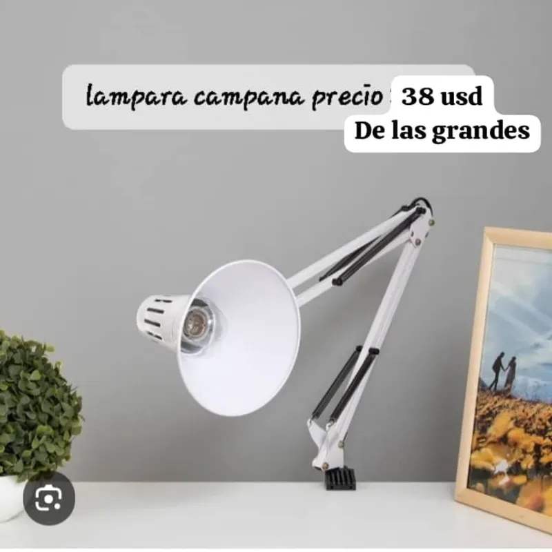 Lámpara Campana blanca de las grandes