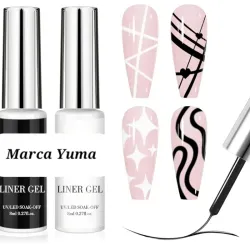Linner blanco y negro (precio por unidad)