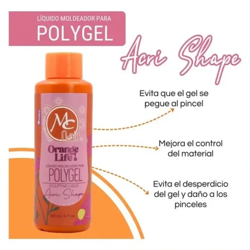Liquido moldeador de polygel (4 onzas)
