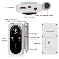 Máquina recargable 45000 RPM