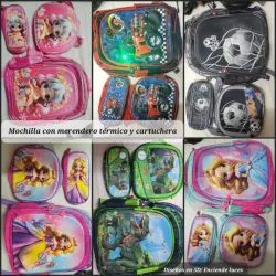 Mochilas, merenderos y cartuchera 
