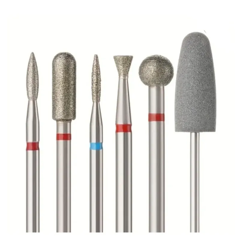 Set de 6 fresas de manicura rusa