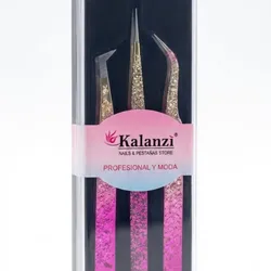 Set de pinzas para extensiones de pestañas