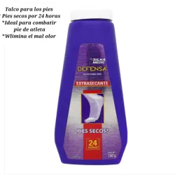 Talco desodorante para pies con aroma
