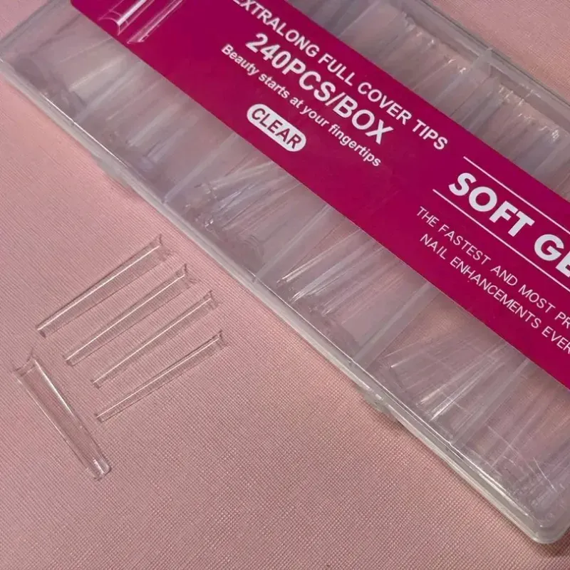 Tips soft gel coffin