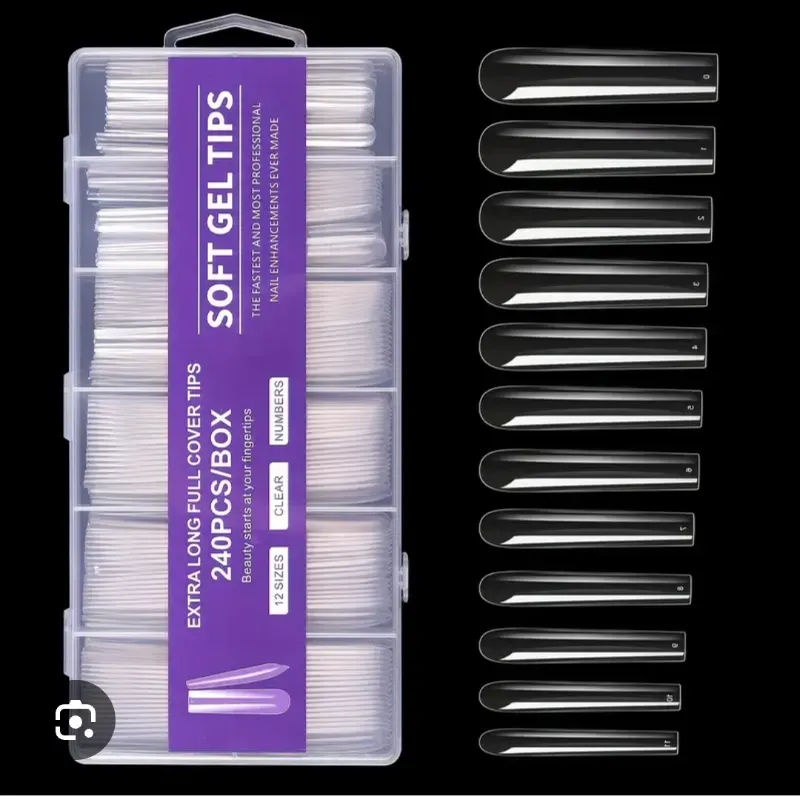Tips Soft Gel extra largo (240 pcs)