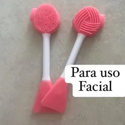 Cepillo exfoliador y aplicador de mascarillas