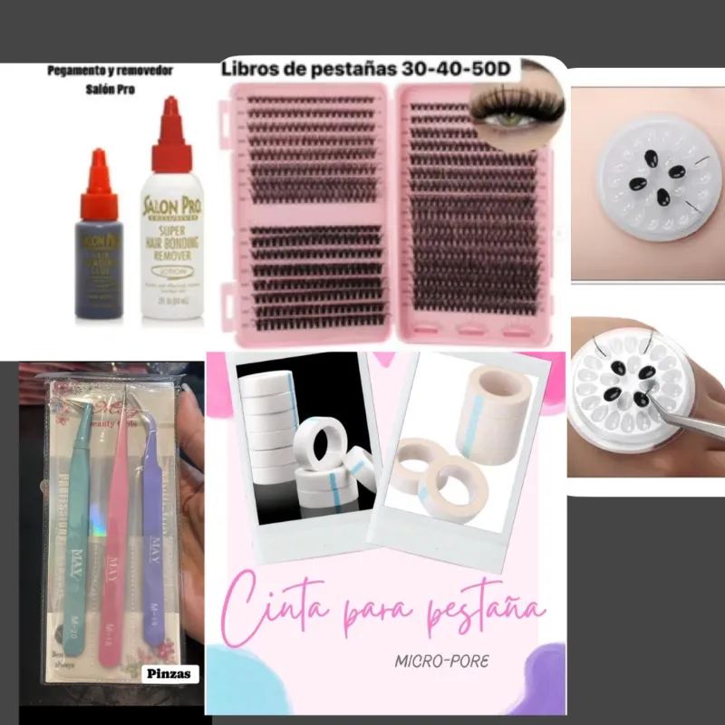 Combo básico para pestañas de punto