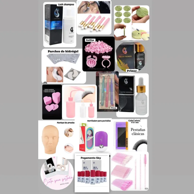 Kit completo pestañas pelo a pelo