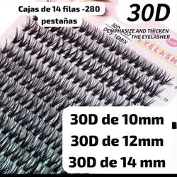 Pestañas 30D de 10 mm