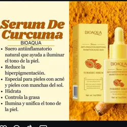 Serum de cúrcuma para acné