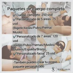 Paquetes cuerpo completo Depilación láser 