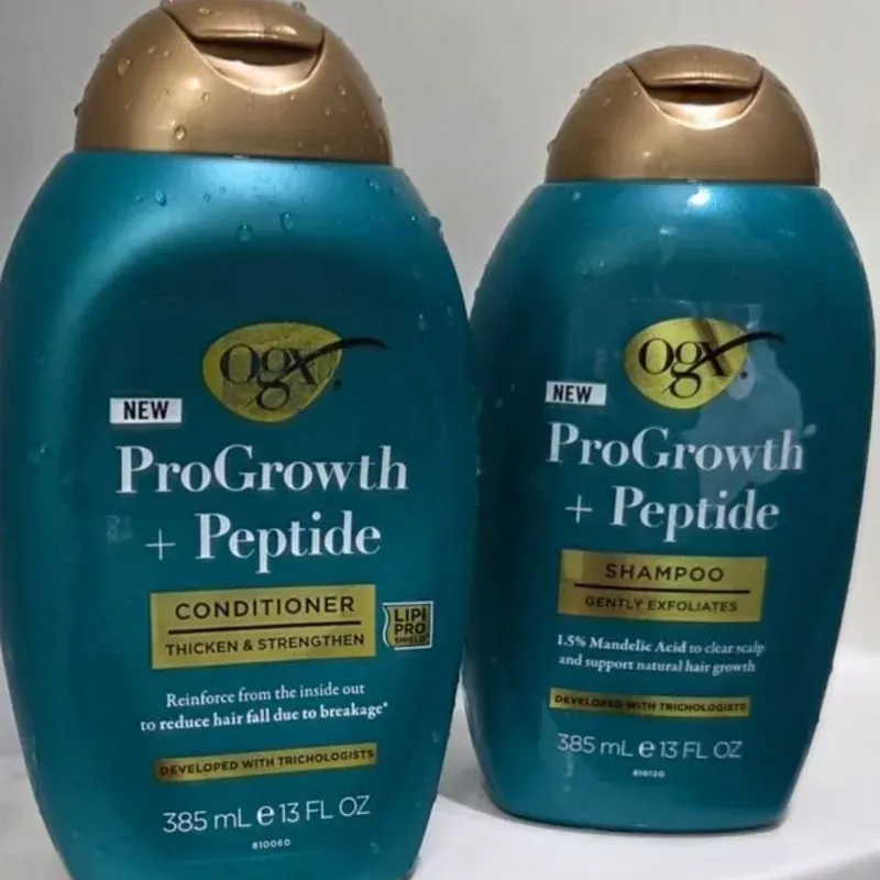 ✨ Shampoo y Acondicionador OGX ProGrowth + Peptid