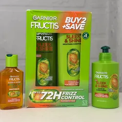 Kit Garnier Frctis Frizz Control + Serum + Leave-in
