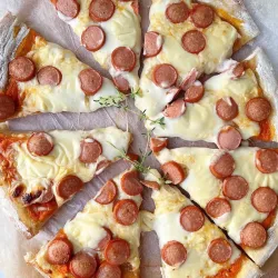 🍖 Pizza de Salchicha
