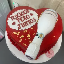 Cake en forma de corazón