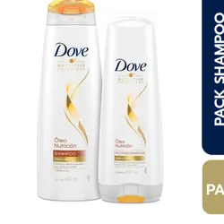 Juego de shampoo y acondicionador Dove 