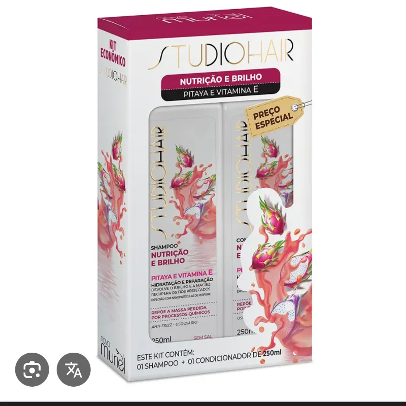 Juego de shampoo y acondicionador Studio hair 