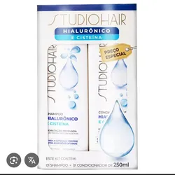 Juego de shampoo y acondicionador studio hair 