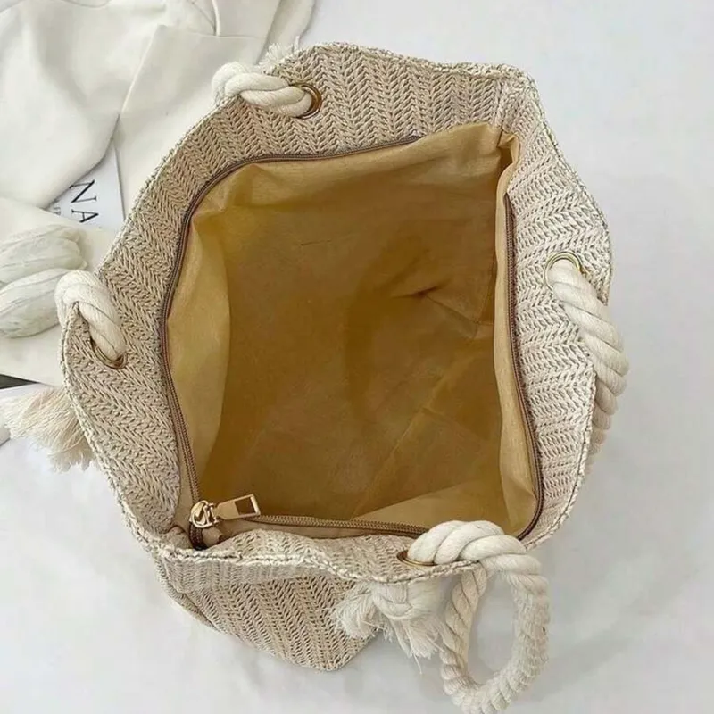 Bolso de playa tejido