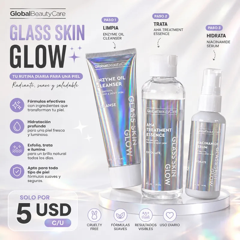Kit de skincare con niacinamida