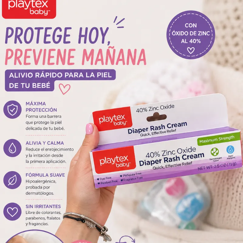 Playtex Baby Diaper Rash Cream 👶💜