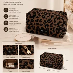 Cosmetiquera Leopard Print