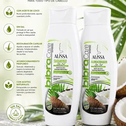 Juego de Shampoo y Acondicionador de Coco
