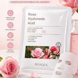 Mascarilla Facial Bioaqua Ácido Hialurónico de Rosa