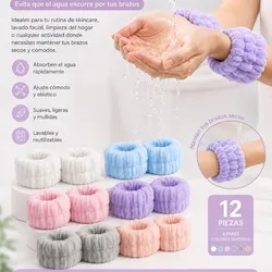 Muñequeras Absorbentes para Skincare