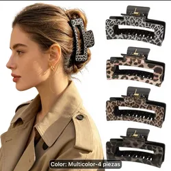 Pinzas para el cabello grandes Animal Print