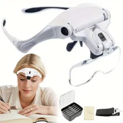 Lentes con aumento y luz Led