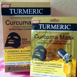 Mascarilla de cúrcuma y carbón activado