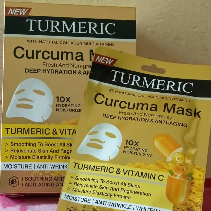 Mascarillas de cúrcuma y vitamina C