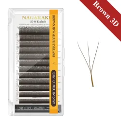 Pestañas Nagaraku 3D color Carmelita