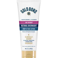 Gold Bond Loción corporal y facial de noche con retinol