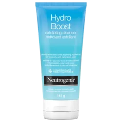 Limpiador facial diario exfoliante suave Neutrogena Hydro Boost con ácido hialurónico,