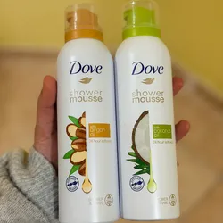 Mouse de afeitar y gel de baño dove 🤍