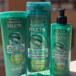 Set garnier purificante shampo + acondicionador + crema de peinar 