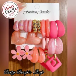 Aretes en rosa
