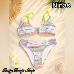 Bikini estampado para niñas