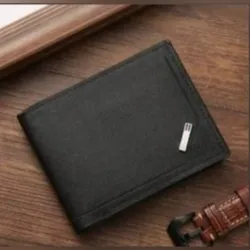 Billetera negra lisa