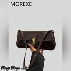 Cartera chocolate de charol