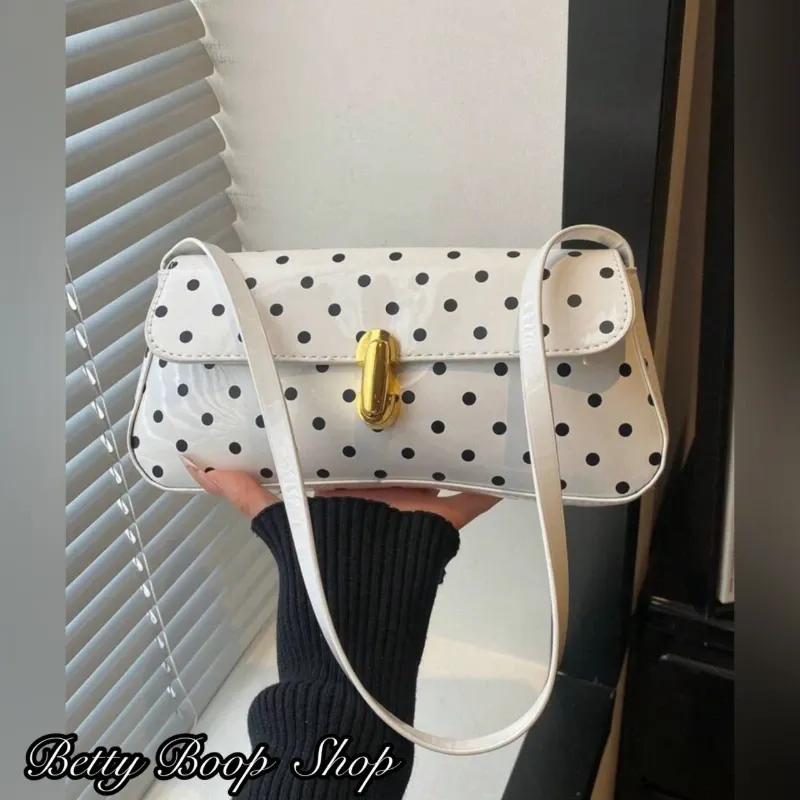 Cartera de mujer con estampado polka dot