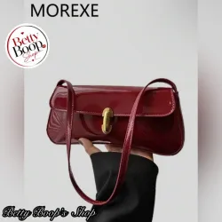 Cartera rojo vino de charol