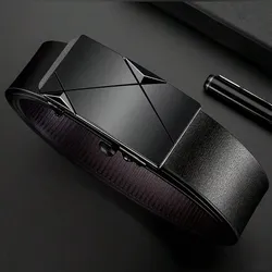 Cinturón de hombre hebilla negra