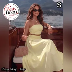 Conjunto amarillo mantequilla
